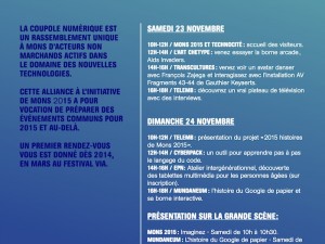 23 > 24.11.13 – Mons2015 et Transcultures aux Media Days