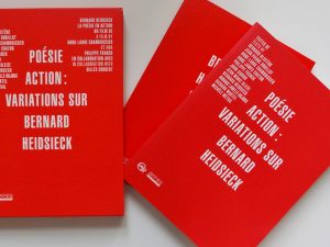 Poésie action – Variations sur Bernard Heidsieck (livre / DVD)