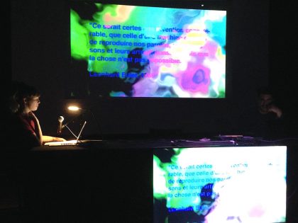 30.04.2019 | From sound poetry to new intermediatic writings by Philippe Franck – Brussels