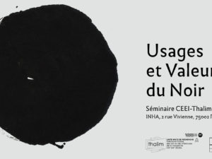 12.10.2021 | Transcultures @ Séminaire « Usages et Valeurs du Noir » | INHA (Fr)