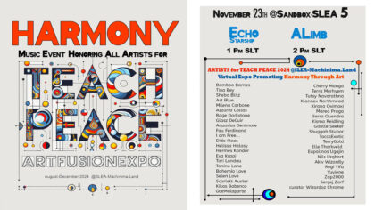 23.11.2024 | HARMONY – Echo Starship (Mk) & A Limb (Be) | Second Life Endowment for the Arts (SL)